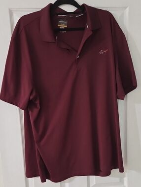 Greg Normandy Men's Deep Burgundy Golf Polo Shirt